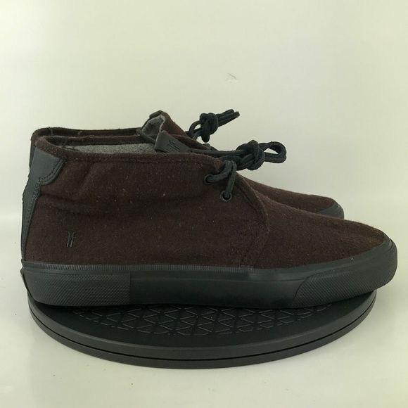 Frye Ludlow Brown Wool Chukka Casual Shoes 3480365-Win Men’s Size 10.5 - Picture 4 of 12